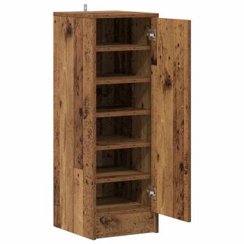Schuhschrank 32 x 35 x 92 cm Altholz