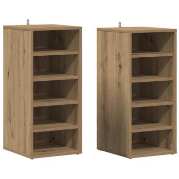 Schuhschrank 32 x 35 x 70 cm Artisan-Eiche 5 Paar Schuhe