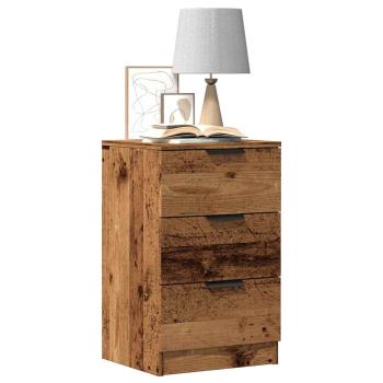 ARDEBO.de - Nachttisch Altholz-Optik 40x36x65 cm Holzwerkstoff