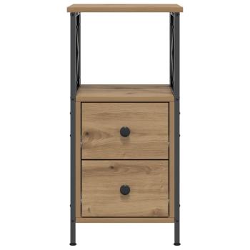 Nachttische 2 Stk. Artisan-Eiche 34x35,5x70 cm Holzwerkstoff