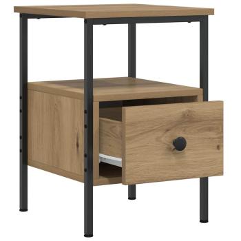 Nachttische 2 Stk. Artisan-Eiche 34x36x50 cm Holzwerkstoff