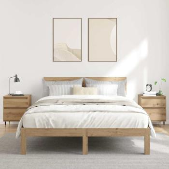 ARDEBO.de - Nachttische 2 Stk. Artisan-Eiche 40x35x50 cm Holzwerkstoff