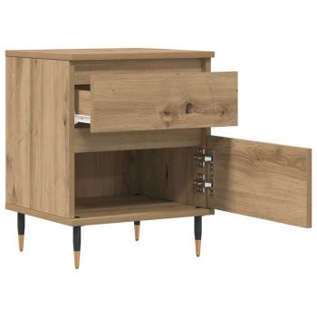 Nachttische 2 Stk. Artisan-Eiche 40x35x50 cm Holzwerkstoff
