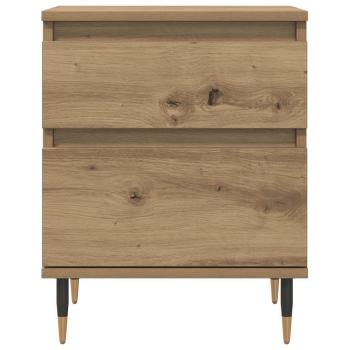 Nachttische 2 Stk. Artisan-Eiche 40x35x50 cm Holzwerkstoff