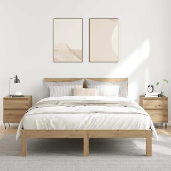 ARDEBO.de - Nachttische 2 Stk. Artisan-Eiche 40x35x50 cm Holzwerkstoff