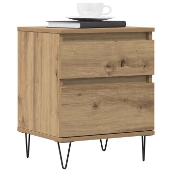 Nachttische 2 Stk. Artisan-Eiche 40x35x50 cm Holzwerkstoff