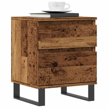 ARDEBO.de - Nachttisch Altholz-Optik 40x35x50 cm Holzwerkstoff