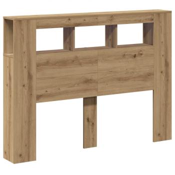 LED-Kopfteil Artisan-Eiche 140x18,5x103,5 cm Holzwerkstoff