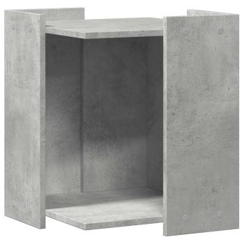 Katzenstreu Box Umzäunung Betongrau 42 x 42 x 51 cm