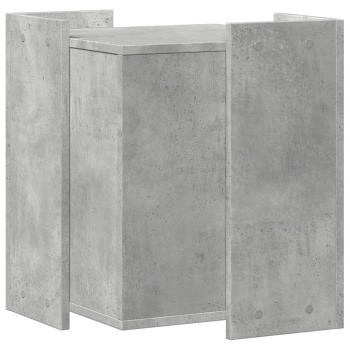 Katzenstreu Box Umzäunung Betongrau 42 x 42 x 51 cm