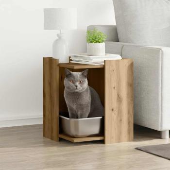 ARDEBO.de - Katzenklo Artisan-Eiche 42x42x51 cm Holzwerkstoff