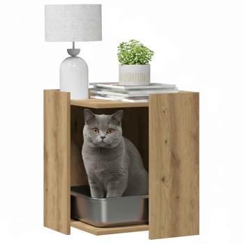 Katzenklo Artisan-Eiche 42x42x51 cm Holzwerkstoff