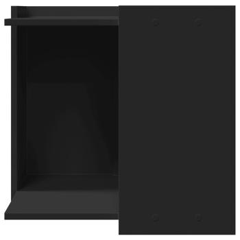 Katzenstreu Box Umzäunung Schwarz 53 x 53 x 51 cm