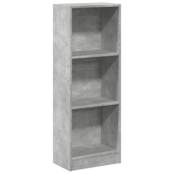 B?cherregal Betongrau 40x24x109 cm Holzwerkstoff