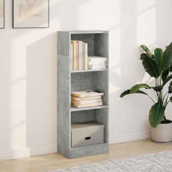 B?cherregal Betongrau 40x24x109 cm Holzwerkstoff