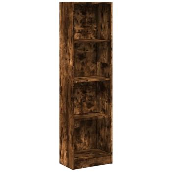 B?cherregal R?uchereiche 40x24x143 cm Holzwerkstoff