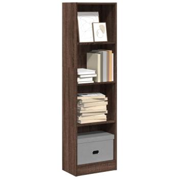 ARDEBO.de - Bücherregal Braun Eichen-Optik 40x24x143 cm Holzwerkstoff