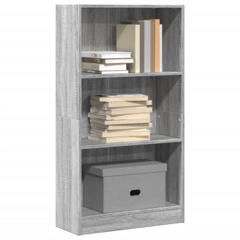 ARDEBO.de - Bücherregal Grau Sonoma 60x24x109 cm Holzwerkstoff