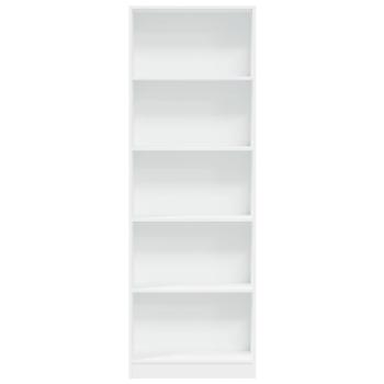Bücherregal Weiß 60 x 24 x 176 cm Holzwerkstoff