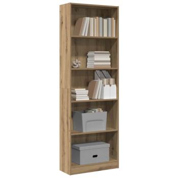 B?cherregal Artisian Oak 60 x 24 x 176 cm Holzwerkstoff