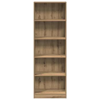 B?cherregal Artisian Oak 60 x 24 x 176 cm Holzwerkstoff