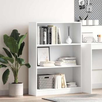ARDEBO.de - Bücherregal Weiß 80x24x109 cm Holzwerkstoff