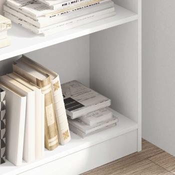 Bücherregal Weiß 80x24x109 cm Holzwerkstoff