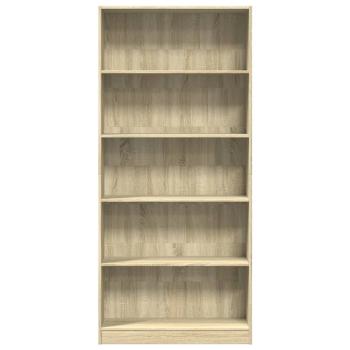 B?cherregal Sonoma-Eiche 80 x 24 x 176 cm Holzwerkstoff