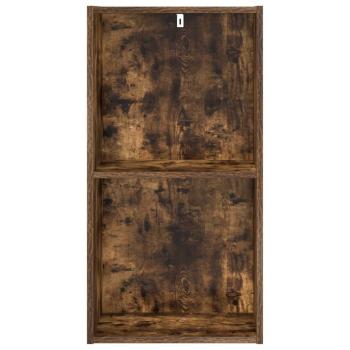 Bücherregal Räuchereiche 40x30x77 cm Holzwerkstoff