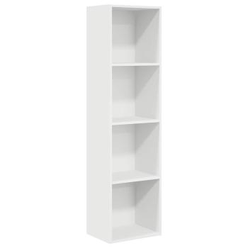 Bücherregal Weiß 40x30x152 cm Holzwerkstoff