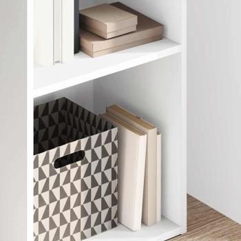 Bücherregal Weiß 40x30x152 cm Holzwerkstoff