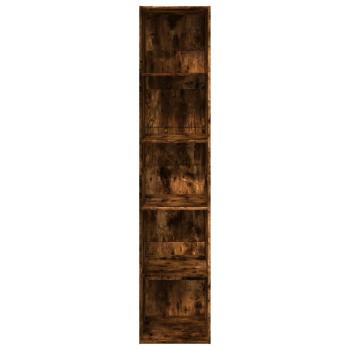 Bücherregal Räuchereiche 40x30x189 cm Holzwerkstoff