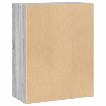 B?cherregal Grau Sonoma 60x30x77 cm Holzwerkstoff