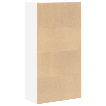 B?cherregal Wei? 60x30x114 cm Holzwerkstoff