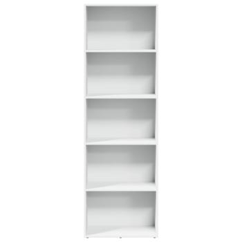 Bücherregal Weiß 60x30x189 cm Holzwerkstoff