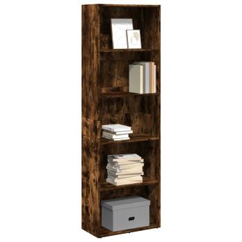 ARDEBO.de - Bücherregal Räuchereiche 60x30x189 cm Holzwerkstoff
