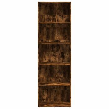 Bücherregal Räuchereiche 60x30x189 cm Holzwerkstoff