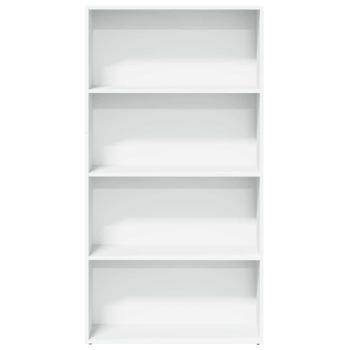 B?cherregal Wei? 80x30x152 cm Holzwerkstoff