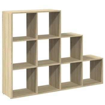 Raumteiler-B?cherregal 3 Stufen Sonoma-Eiche 137,5x29x103,5 cm
