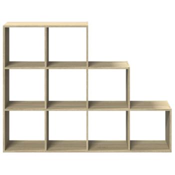 Raumteiler-B?cherregal 3 Stufen Sonoma-Eiche 137,5x29x103,5 cm