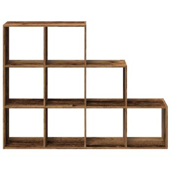 Raumteiler-B?cherregal 3 Stufen Altholz-Optik 137,5x29x103,5 cm