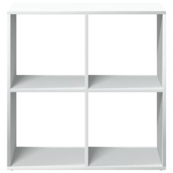 Raumteiler Bücherregal Weiß 69,5 x 29 x 69,5 cm Holzwerkstoff