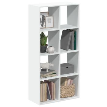 ARDEBO.de - Raumteiler Bücherregal Weiß 69,5 x 29 x 137,5 cm Holzwerkstoff