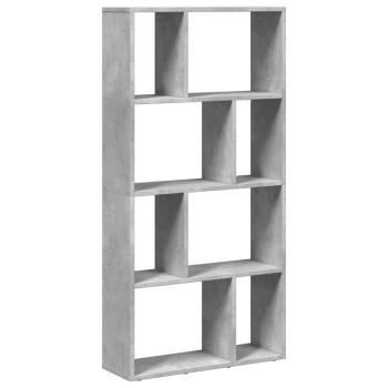 Bücherregal Betongrau 60x20x120,5 cm Holzwerkstoff