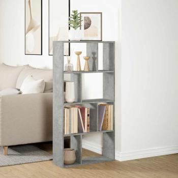 Bücherregal Betongrau 60x20x120,5 cm Holzwerkstoff