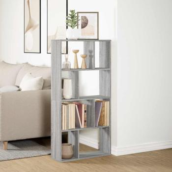 Bücherregal Grau Sonoma 60x20x120,5 cm Holzwerkstoff