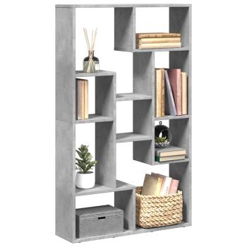 ARDEBO.de - Bücherregal Betongrau 72x20x120,5 cm Holzwerkstoff