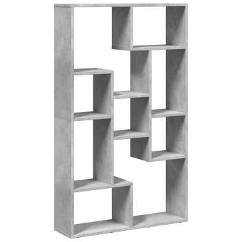Bücherregal Betongrau 72x20x120,5 cm Holzwerkstoff