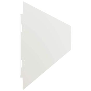 Rasenkanten 50 Stk. Weiß 10x103 cm Kaltgewalzter Stahl