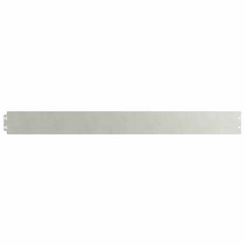 Raseneinfassung 50 Stk. 10 x 103 cm Edelstahl Silber
